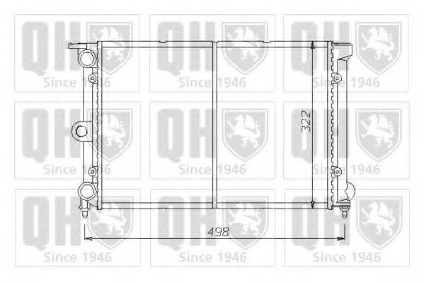 QUINTON HAZELL QER1403 Радіатор, охолодження двигуна
