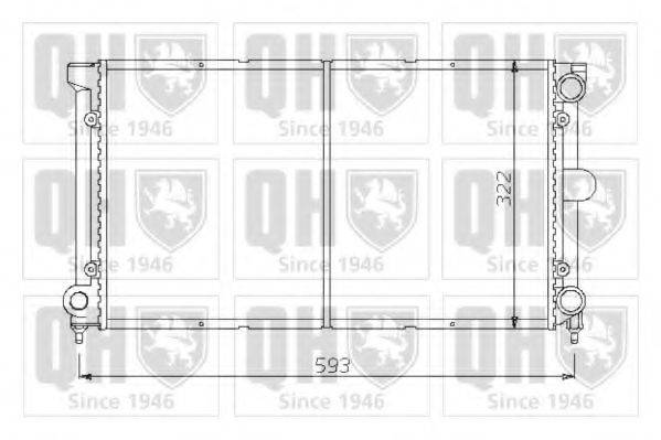 QUINTON HAZELL QER1409 Радіатор, охолодження двигуна