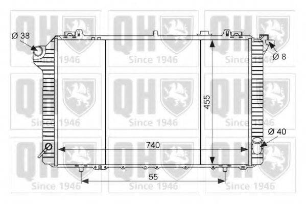 QUINTON HAZELL QER1754 Радіатор, охолодження двигуна