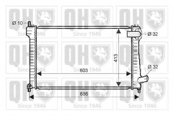 QUINTON HAZELL QER1913 Радіатор, охолодження двигуна