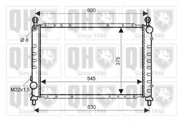 QUINTON HAZELL QER2111 Радіатор, охолодження двигуна
