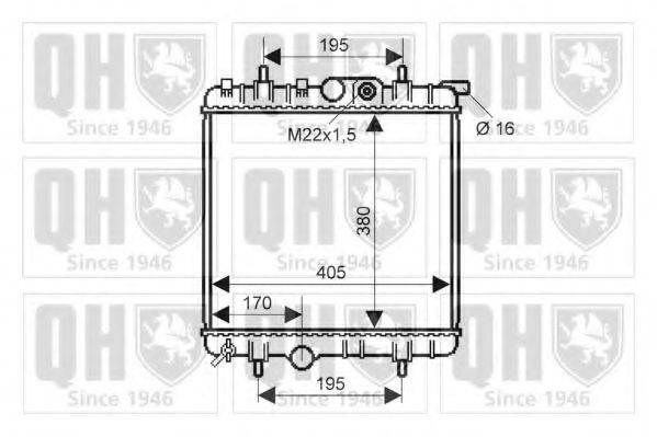 QUINTON HAZELL QER2283 Радіатор, охолодження двигуна