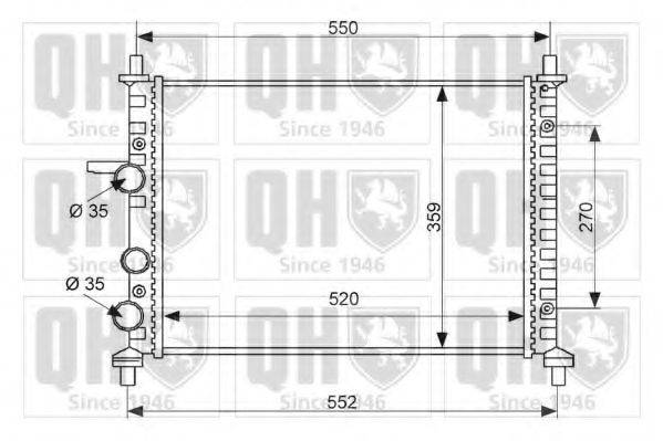 QUINTON HAZELL QER2397 Радіатор, охолодження двигуна