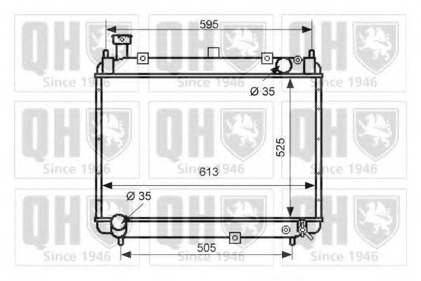 QUINTON HAZELL QER2512 Радіатор, охолодження двигуна