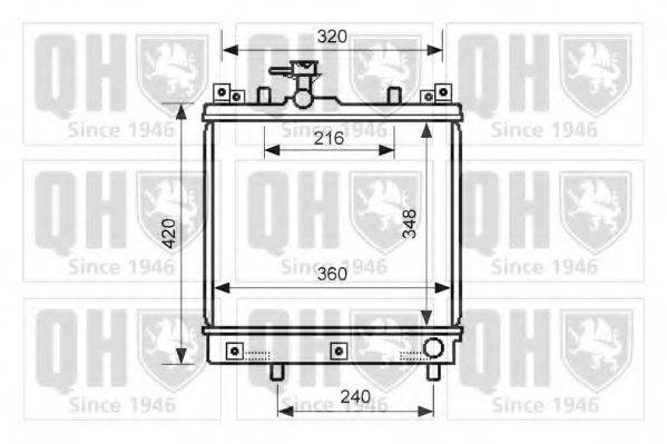 QUINTON HAZELL QER2578 Радіатор, охолодження двигуна