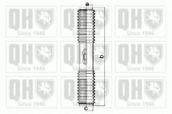 QUINTON HAZELL QG1318 Комплект пильника, рульове керування