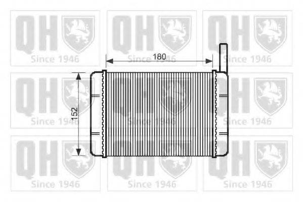 QUINTON HAZELL QHR2018 Теплообмінник, опалення салону