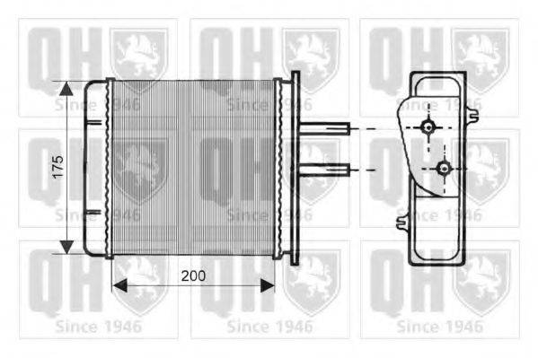 QUINTON HAZELL QHR2028 Теплообмінник, опалення салону