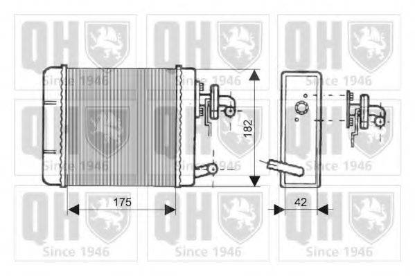 QUINTON HAZELL QHR2061 Теплообмінник, опалення салону