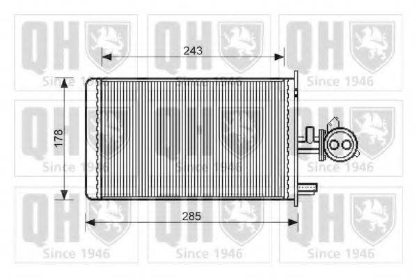 QUINTON HAZELL QHR2064 Теплообмінник, опалення салону