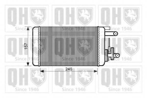 QUINTON HAZELL QHR2067 Теплообмінник, опалення салону