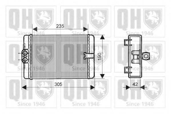 QUINTON HAZELL QHR2115 Теплообмінник, опалення салону