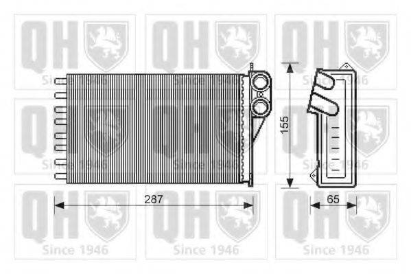 QUINTON HAZELL QHR2166 Теплообмінник, опалення салону