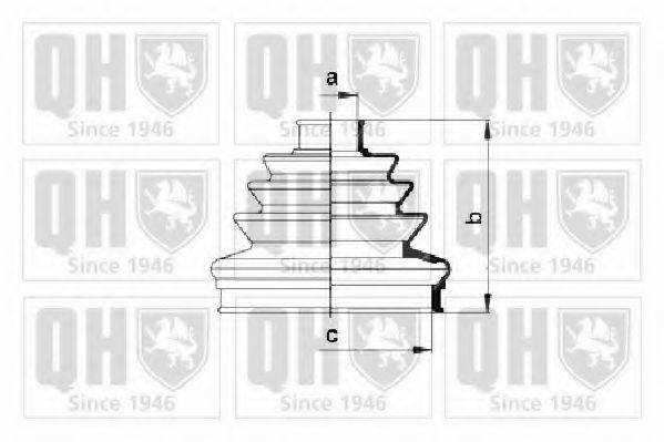 QUINTON HAZELL QJB117 Комплект пильника, приводний вал