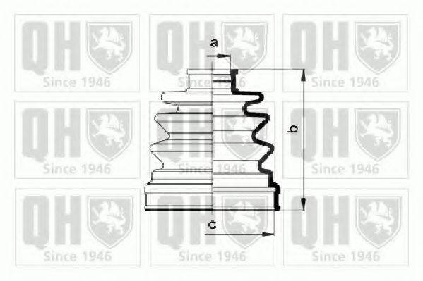 QUINTON HAZELL QJB956 Комплект пильника, приводний вал