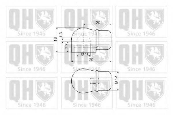 QUINTON HAZELL QTS128365 Газова пружина, кришка багажника