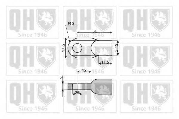 QUINTON HAZELL QTS128364 Газова пружина, кришка багажника