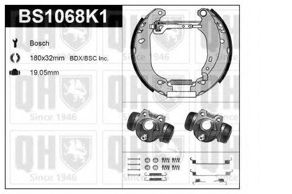 QUINTON HAZELL BS1068K1 Комплект гальм, барабанний гальмівний механізм