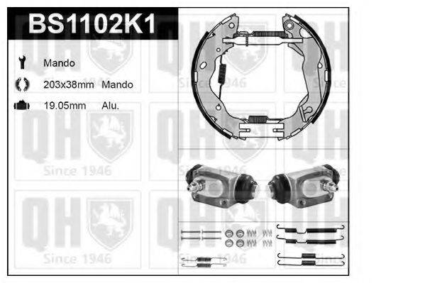 QUINTON HAZELL BS1102K1 Комплект гальм, барабанний гальмівний механізм