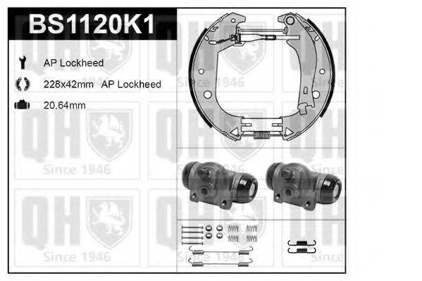 QUINTON HAZELL BS1120K1 Комплект гальм, барабанний гальмівний механізм