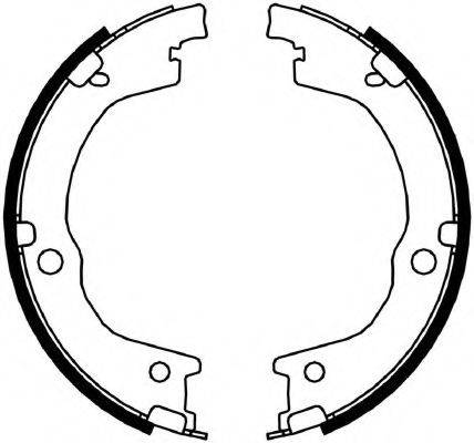FERODO FSB4049 Комплект гальмівних колодок, стоянкова гальмівна система
