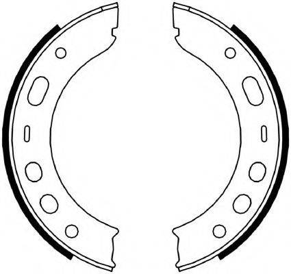 FERODO FSB4056 Комплект гальмівних колодок, стоянкова гальмівна система