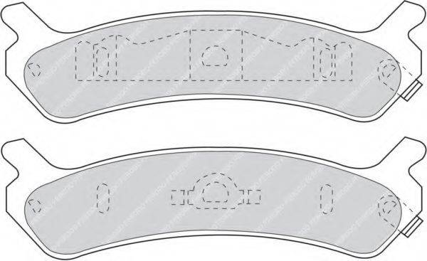 FERODO FDB1033 Комплект гальмівних колодок, дискове гальмо