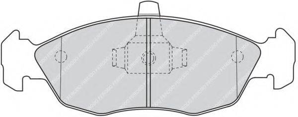 FERODO FDB1168 Комплект гальмівних колодок, дискове гальмо