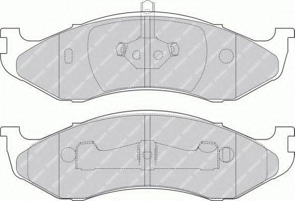 FERODO FDB1267 Комплект гальмівних колодок, дискове гальмо
