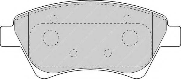 FERODO FDB1544 Комплект гальмівних колодок, дискове гальмо