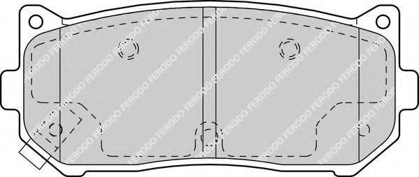 FERODO FDB1569 Комплект гальмівних колодок, дискове гальмо