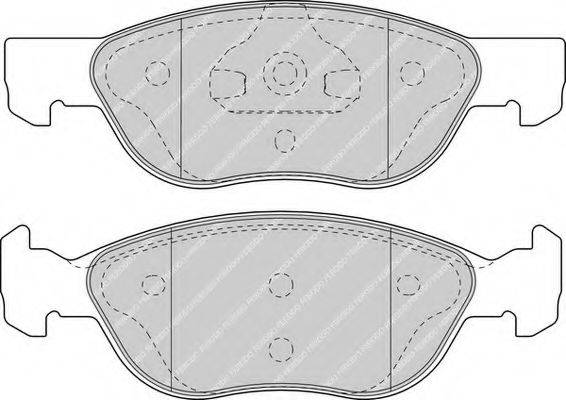 FERODO FDB1651 Комплект гальмівних колодок, дискове гальмо