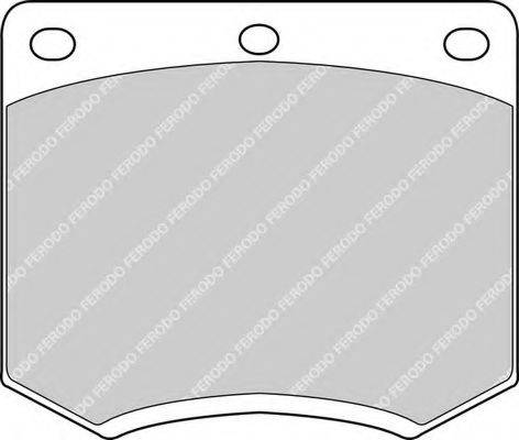 FERODO FDB167 Комплект гальмівних колодок, дискове гальмо