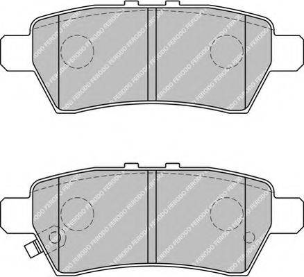 FERODO FDB1882 Комплект гальмівних колодок, дискове гальмо