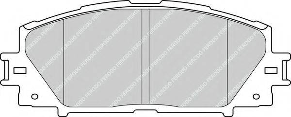 FERODO FDB4310 Комплект гальмівних колодок, дискове гальмо