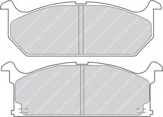 FERODO FDB528 Комплект гальмівних колодок, дискове гальмо