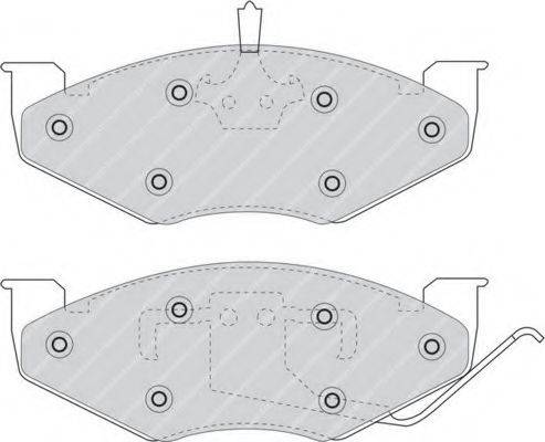 FERODO FDB978 Комплект гальмівних колодок, дискове гальмо