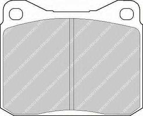 FERODO FVR129 Комплект гальмівних колодок, дискове гальмо