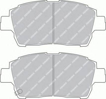 FERODO FSL1392 Комплект гальмівних колодок, дискове гальмо