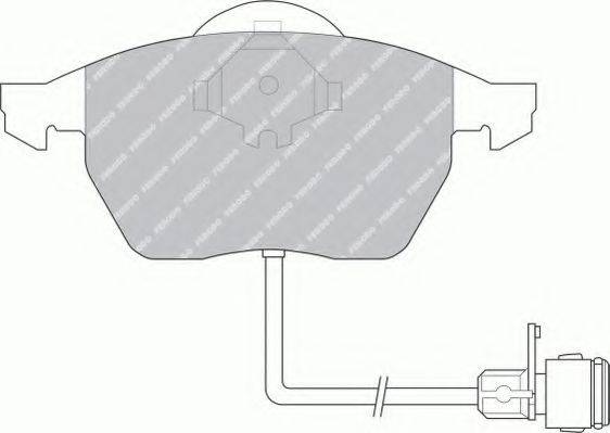 FERODO FSL590 Комплект гальмівних колодок, дискове гальмо