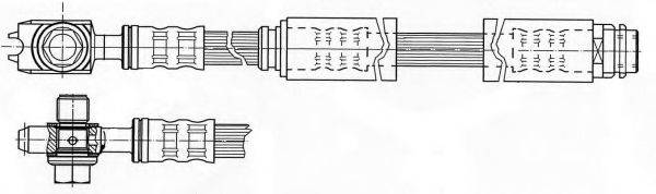 FERODO FHY3027 Гальмівний шланг