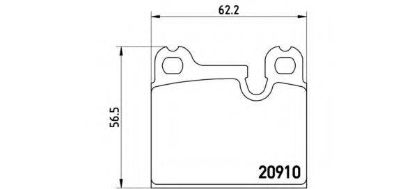 BREMBO P06005 Комплект гальмівних колодок, дискове гальмо