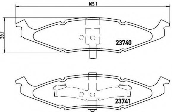 BREMBO P11009 Комплект гальмівних колодок, дискове гальмо