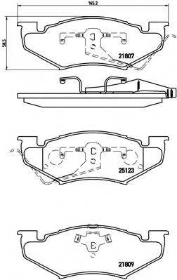 BREMBO P11020 Комплект гальмівних колодок, дискове гальмо