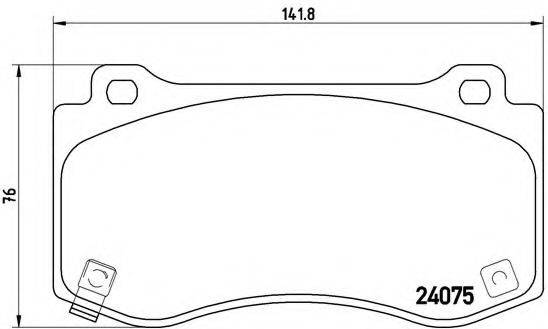 BREMBO P11023 Комплект гальмівних колодок, дискове гальмо