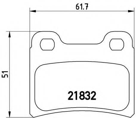 BREMBO P24030 Комплект гальмівних колодок, дискове гальмо