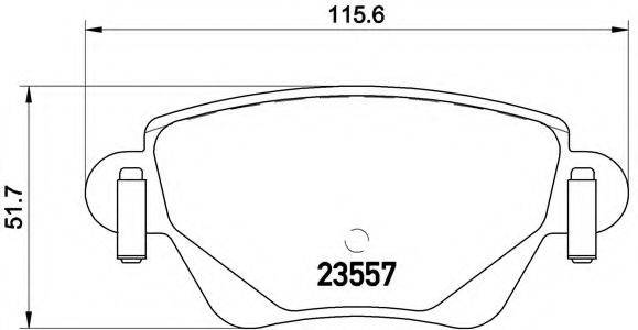 BREMBO P24059 Комплект гальмівних колодок, дискове гальмо