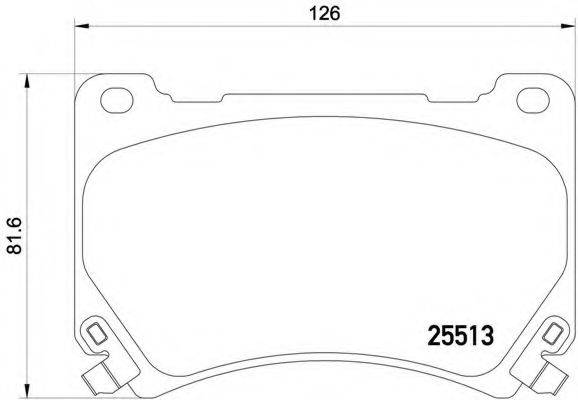 BREMBO P30052 Комплект гальмівних колодок, дискове гальмо