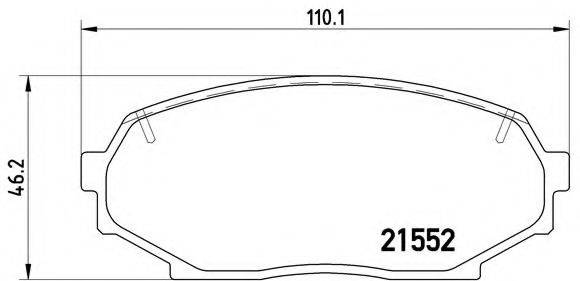 BREMBO P49017 Комплект гальмівних колодок, дискове гальмо