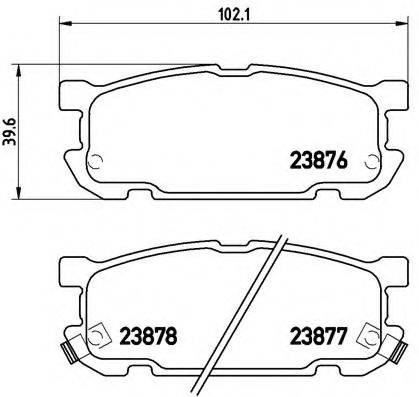 BREMBO P49030 Комплект гальмівних колодок, дискове гальмо